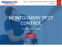 Tablet Screenshot of montgomerypest.com